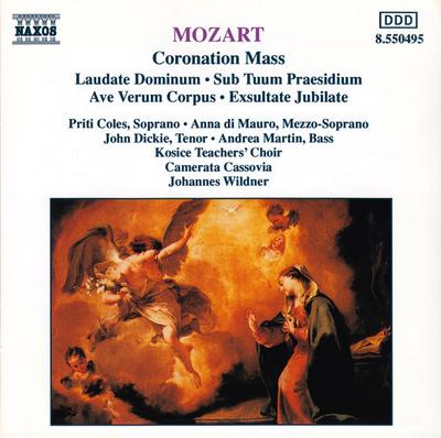 CD WOLFGANG AMADEUS MOZART, PRITI COLE - Coronation Mass (Laudate Dominum ?  8550495 Naxos 1991 Europe Classical Used