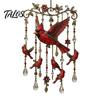 Nature-inspired Wind Chime Outdoor Bird Chimes, Decorative Hanging Pendants, Acrylic Garden Ornament Window Hangings for Porch Patio Decorations Cozy