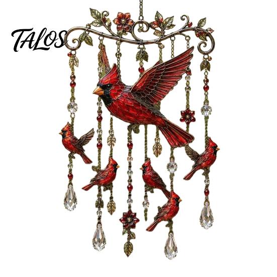Nature-inspired Wind Chime Outdoor Bird Chimes, Decorative Hanging Pendants, Acrylic Garden Ornament Window Hangings for Porch Patio Decorations Cozy