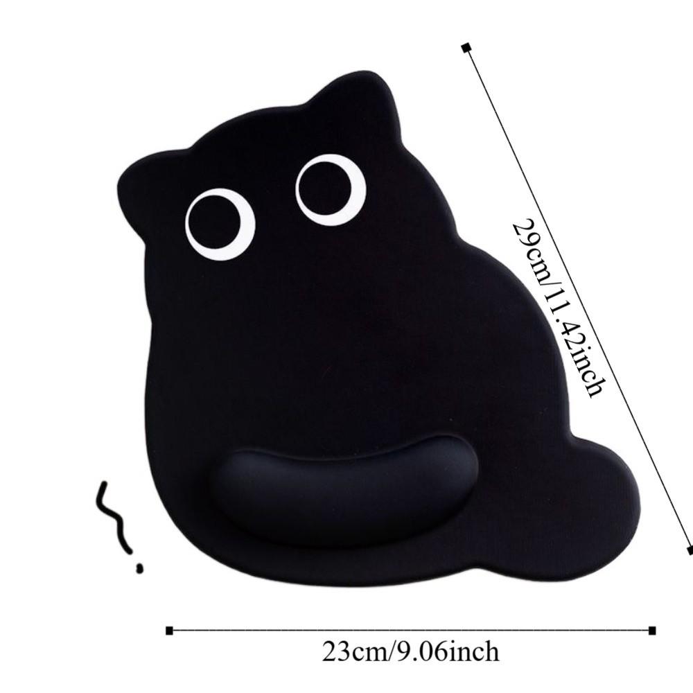 Wrist Pad Cat Large Mouse Mat Cartoon Kawaii Cat Mouse Pad Black Cat Mouse Pads  Office Desk