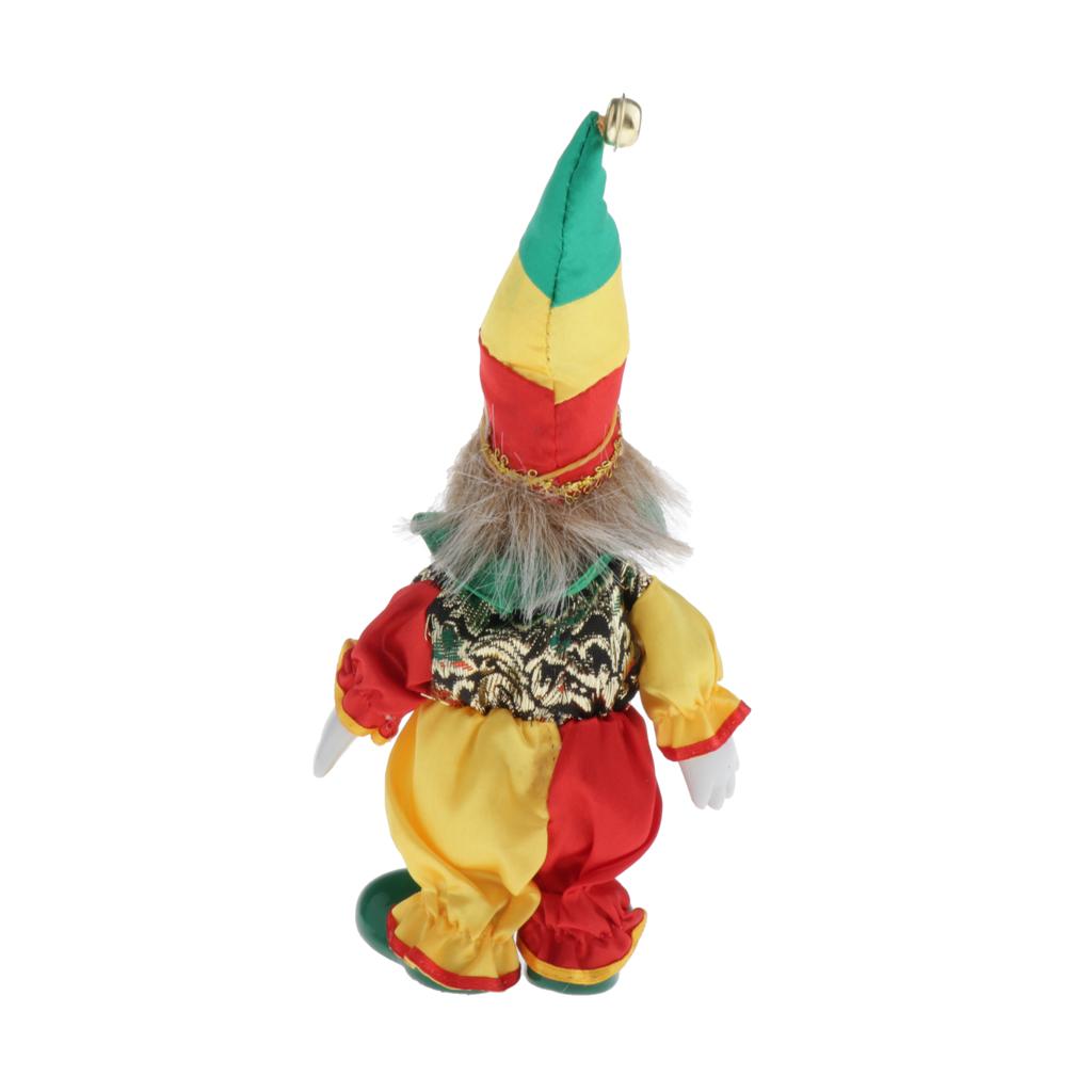 Sammlerstück Lustige Stehende Puppe Clown Porzellan Dekoration Geschenk