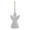 Hill Interiors White Washed Angel Christmas Hanging Decoration