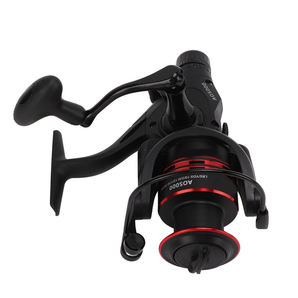 Spinning Reel Front Rear Dual Drag Knob Fishing Drag Reel 9+1BB 4.7:1 Metal Wire Cup for Reservoir Carp Fishing(AO5000 )