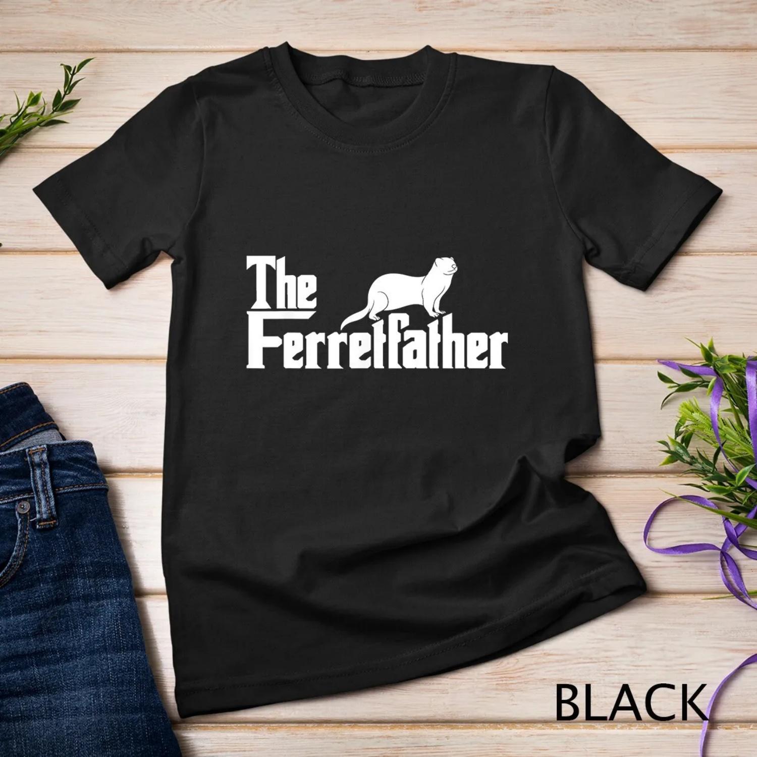 

The Ferretfather Ferret zoo Animal Lover T shirt XXXXXL чорний