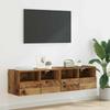 TV Wall Shelves 2 pcs Reclaimed Wood Look 60 x 30 x 30 cm Engineered Wood