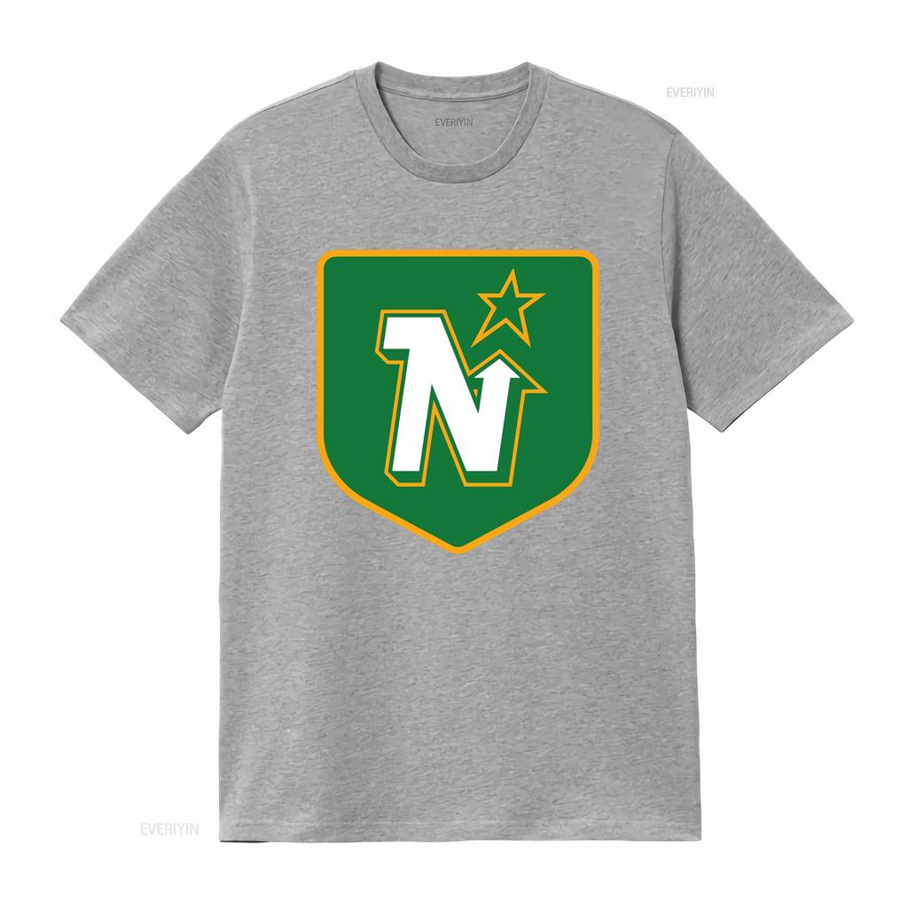 Minnesota North Stars Hockey Club T Shirt vintage Washed Soft Casual Comfortable Breathable Versatile Slightly