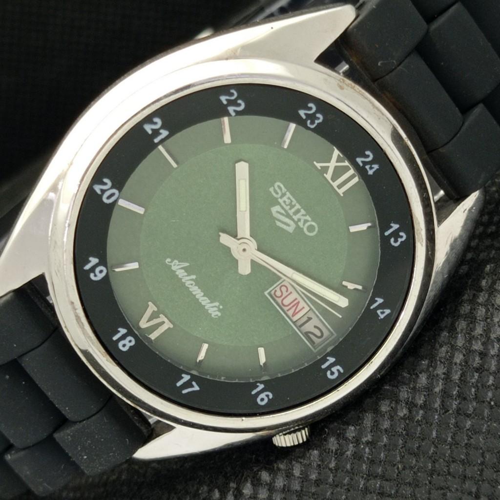 

Б/У винтажные часы SEIKO 5 AUTOMATIC 7009A JAPAN MENS D/D GREEN WATCH 588a-a310134-2 SKU588a-a310134