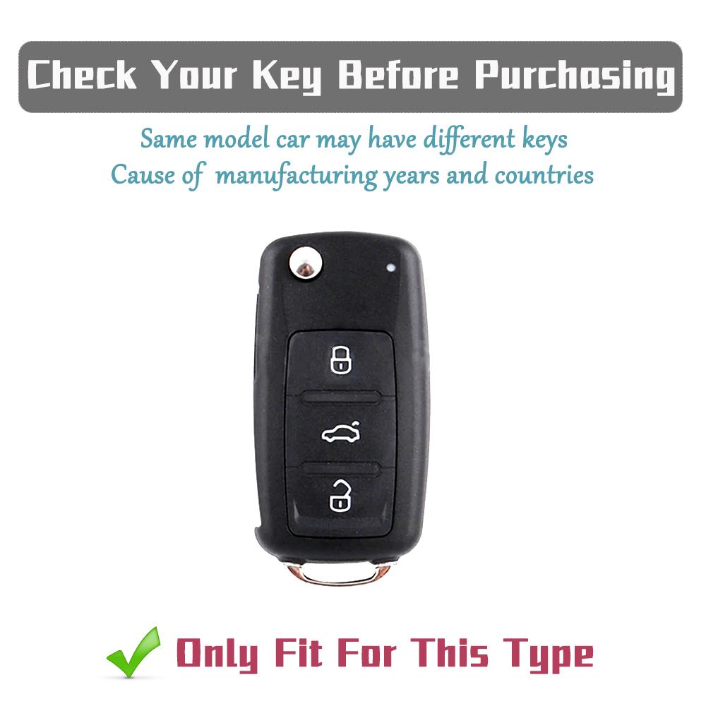 Premium Shockproof TPU Key Fob Case for VW Golf Polo Passat & Skoda Octavia - Durable Anti-Scratch Car Remote Protective Cover