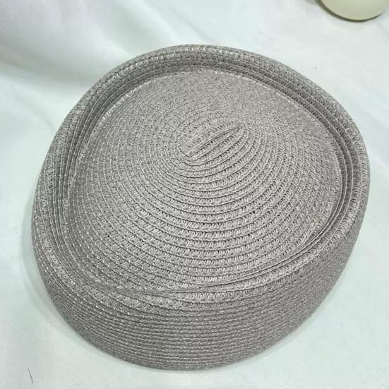 Yousheng Summer Beret Hat, Breathable Natural Straw Hat for Women, Stewardess Hat Headwear, Sun Protection Artistic Painter Hat for Outdoor Daily Wear