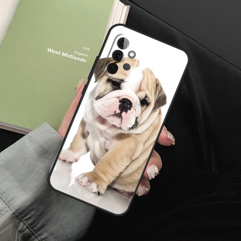 English Bulldog For Samsung Galaxy A05 A06 A36 A26 A16 A54 A34 A14 A22 A32 A52 A55 A35 A15 A53 A13 A56 Case