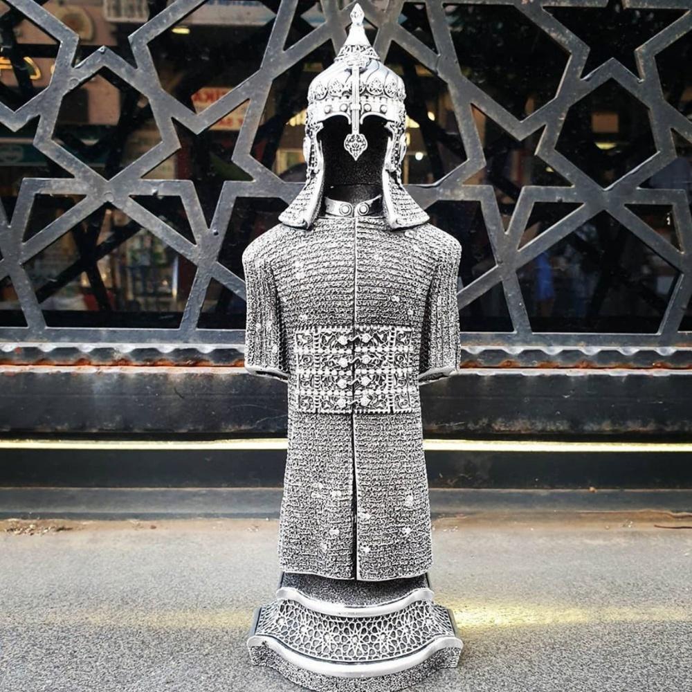 Islamic Accessory For Table Decor | Islamic Figures | Armed Warrior Showpiece Gift | Islamic Desk Decor | Islamic Gift | Islamic Home Decor