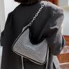 Fashion Rhinestone Crossbody Bag Women Shiny Chain Evening Clutch Totes Casual Lady Shoulder Messenger Pouch