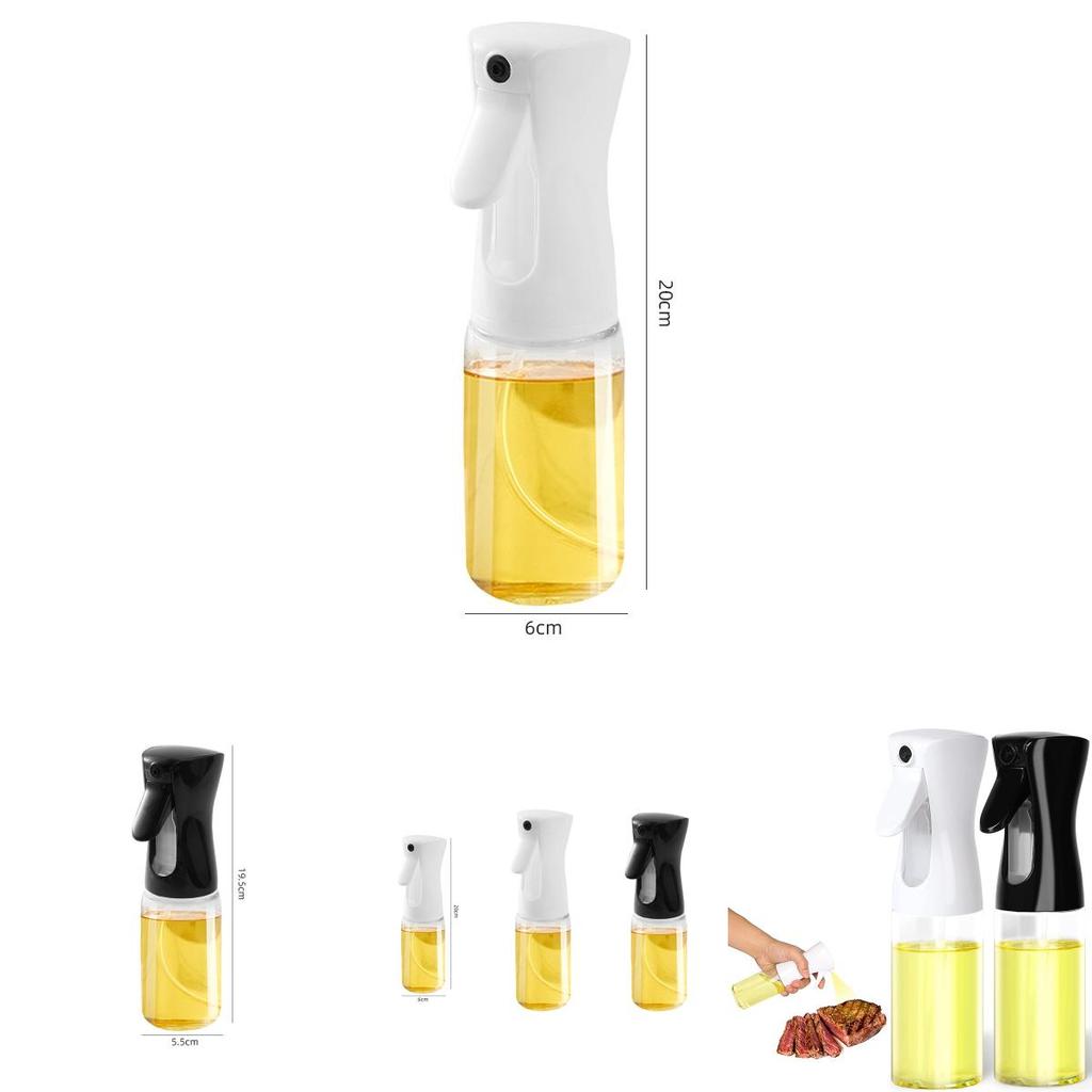 200ml Ölsprühflasche Transparenter Körper Grillwerkzeug Kochhilfe Kompakt und leicht