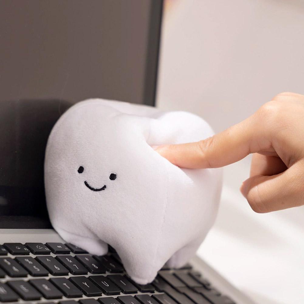 Cartoon Tooth Plush Toy Set | Soft Teeth Cleaning Toothbrush Toothpaste Doll | Kawaii Bathroom Decor | Kids Birthday Gift