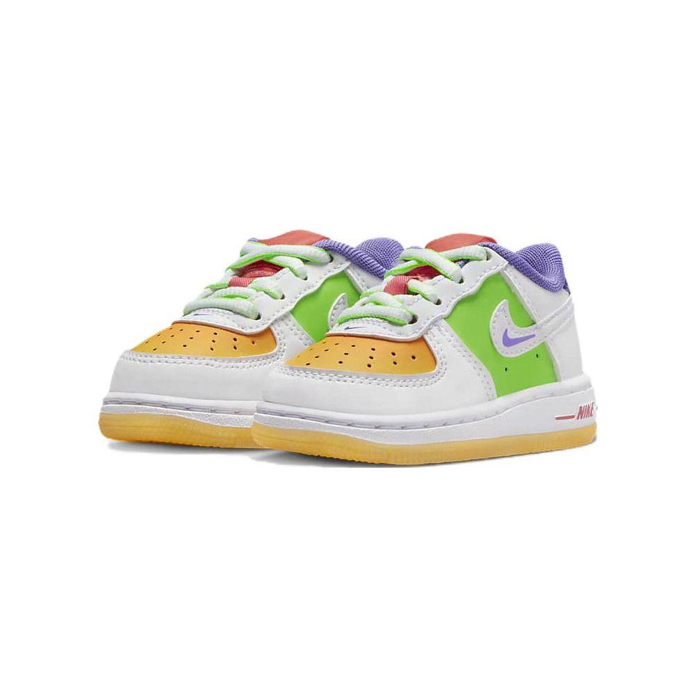 Nike Force 1 LV8 TD Fruit Colors Baby Sneakers Multi-Color White Space-Purple FD1037-100