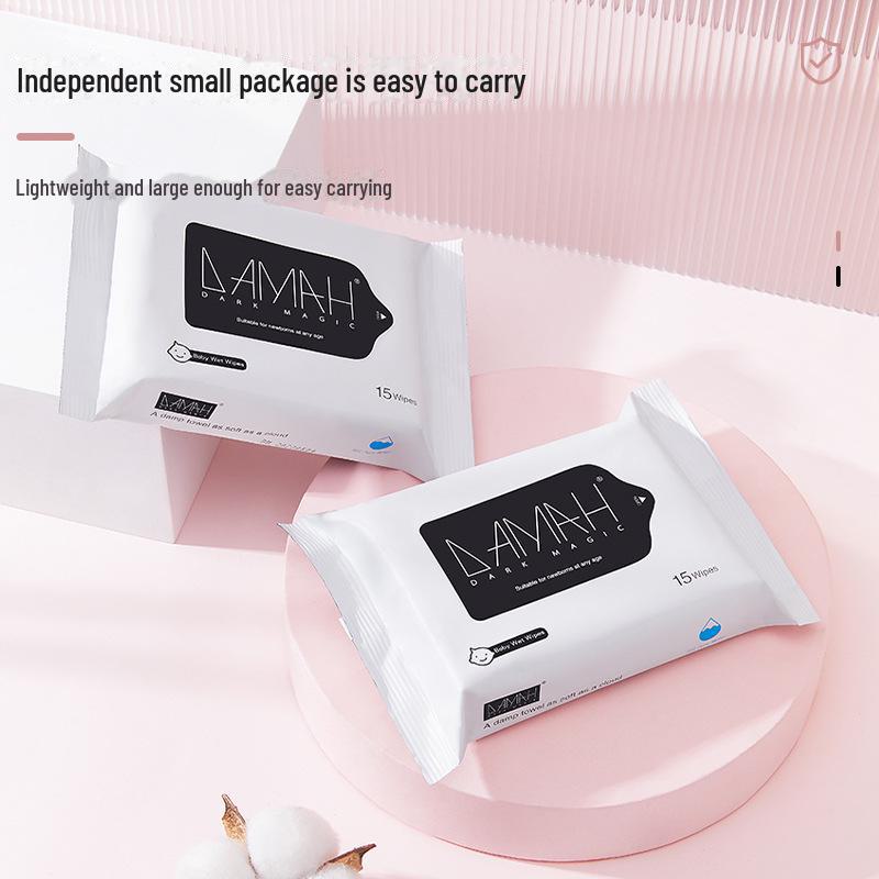 Dual-Use DAMAh Black Magic Soft Face Towel - Thick, Disposable, Wet & Dry Cleansing Non-Woven Towel