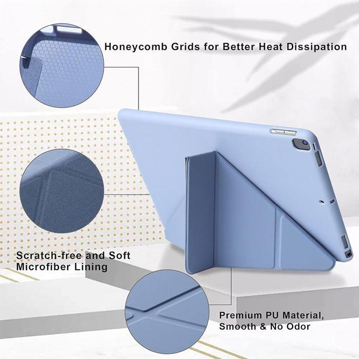 Coque + Verre Trempé pour iPad 11" (A16) / iPad 10,9" 10e Génération - Protection Anti-Rayures Silicone Léger Réglable - Violet