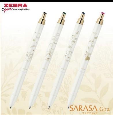 Moomin Part 2 x ZEBRA SARASA Grand Knock Gel Ink ballpoint pen Limited Set 4