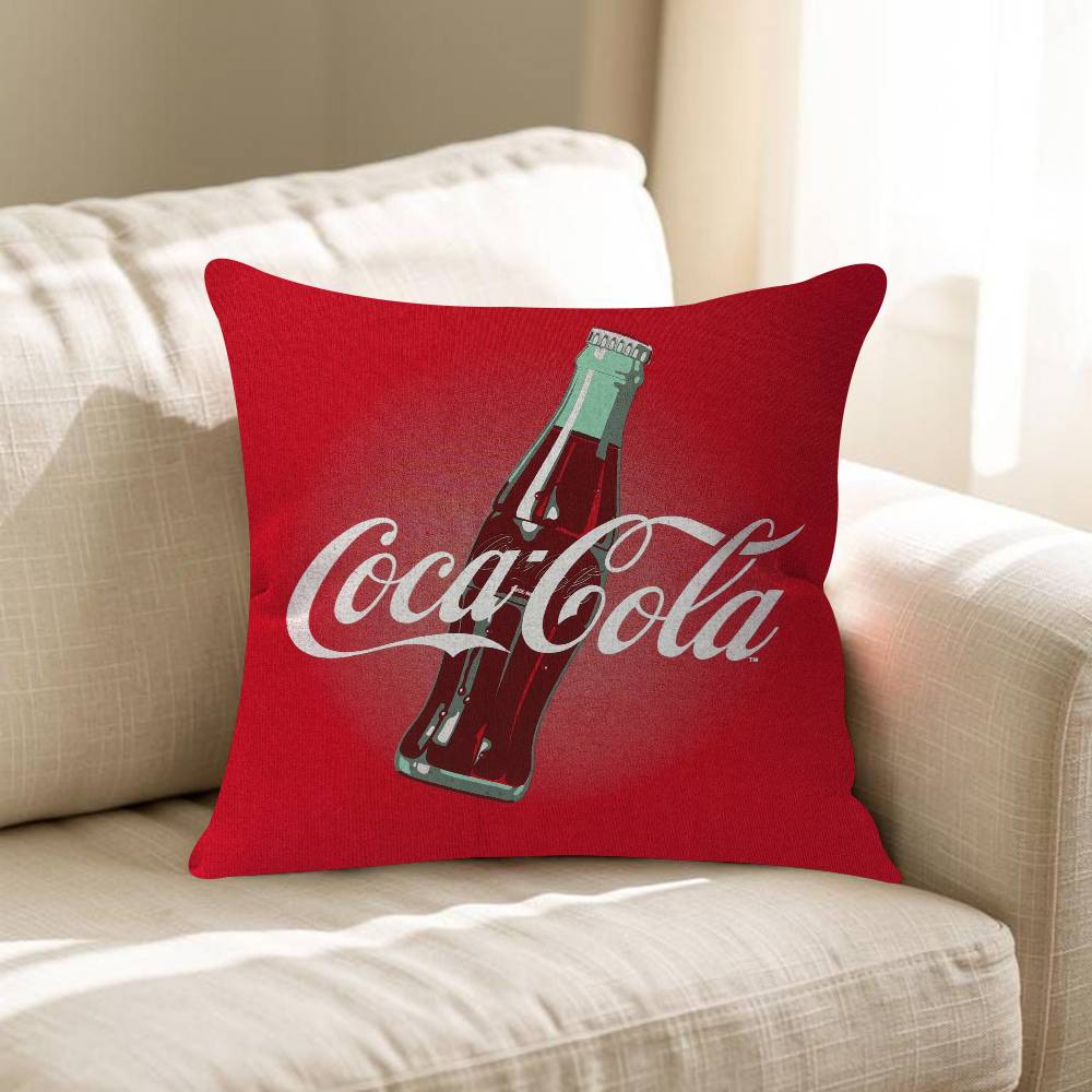 Soda Water CCocaCCola Personalized Pillow Cover Kids Bedroom Wild Party Decor Pillowcase Kid Birthday Shower Gift