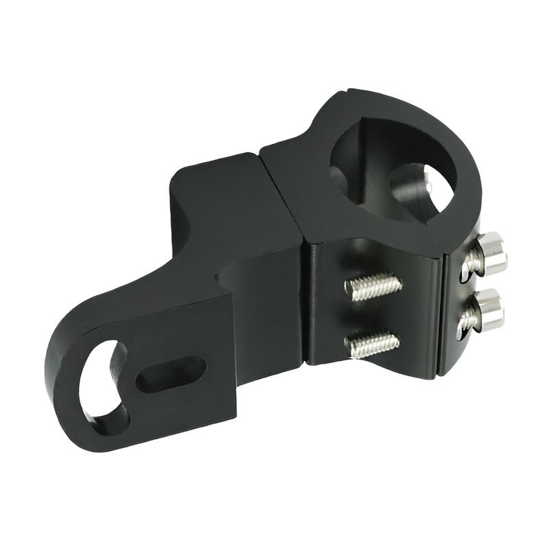2Pcs 45°Adjustable Black Motorcycle Fog Lamp Spot Light Headlight Holder Clamp Support Mount Bracket