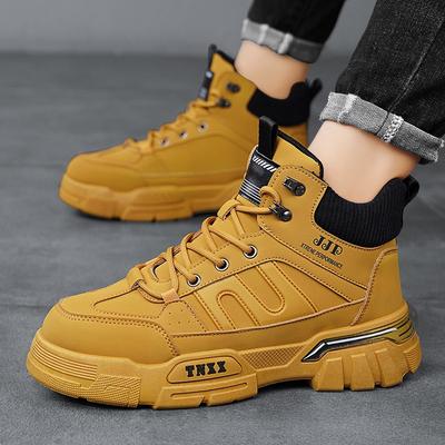 Autumn and Winter High-top Martin Boots Men's Tooling Locomotive Shoes 2024 New Outdoor Men's Shoes Versatile Trendy Boots Youth