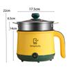 Hot Pot, elektrisch, 110 V, US-Bratpfanne, schnelles Kochen, antihaftbeschichtet, verstellbar, elektrischer Ramenkocher zum Schmoren von Nudeln, Ramensuppe, Brei
