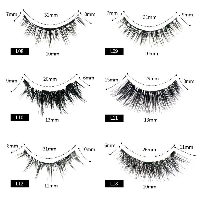 Hot Quantum Magnetic Eyelash Curler Little Devil Magnetic False Eyelashes 6D Magnet Eyelashes Magnetic False Eyelashes for Women