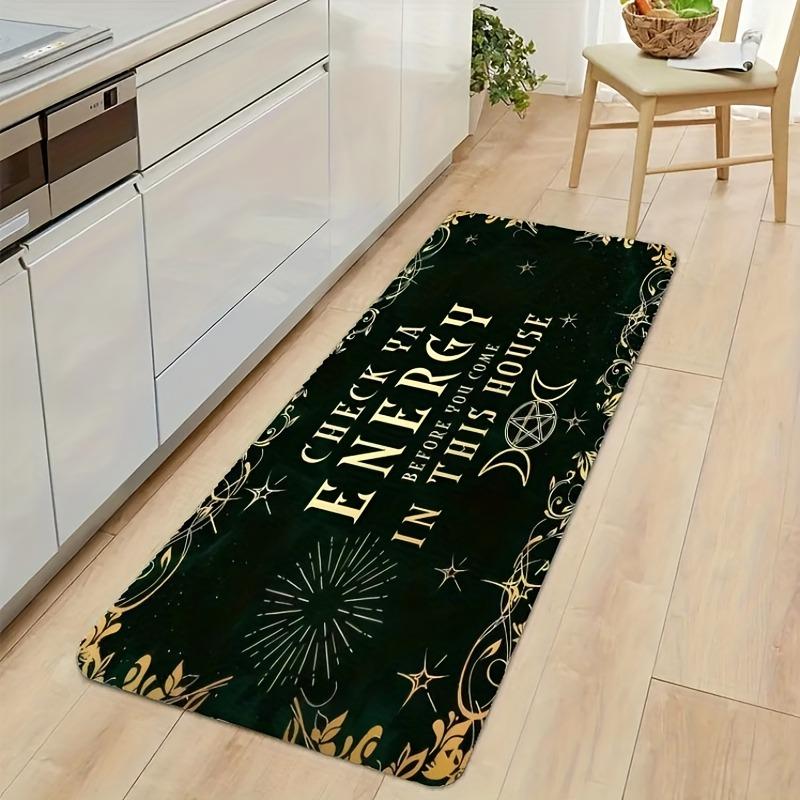 1PC Cheistmas Pattern Kitchen Rug Non-Slip Door Mat Pop Design Bathroom Rug Bath Mat Carpet for Home Sink Laundry Decor