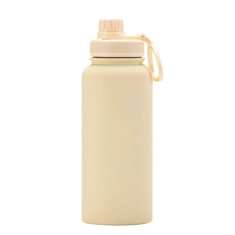1L Stainless Steel Vacuum Insulated Water Bottle With Wide Mouth Portable Outdoor Sports Travel