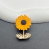 Sunward Exquisite Sunflower Brooch - Stylish Corsage Pin for Women’s Sweaters and Suits