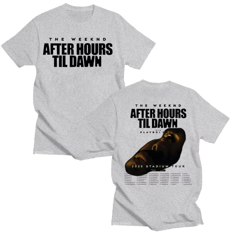 TheWeeknd After Hours Til Dawn Graphic T Shirt TheWeeknd 2025 Stadium Tour Tshirts Unisex Women Fashion Hip Hop Vintage Cotton Tee