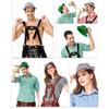 Retro Style Feather Hat Jazz Top Hat Cowboy Western Oktoberfest Hat Unisex