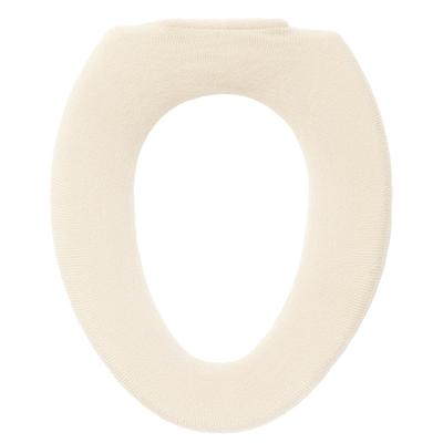 Housse de siège de toilette OKA Mignon Type O Type Ivoire Motif géométrique décontracté mignon Lavable O (Type de chat)