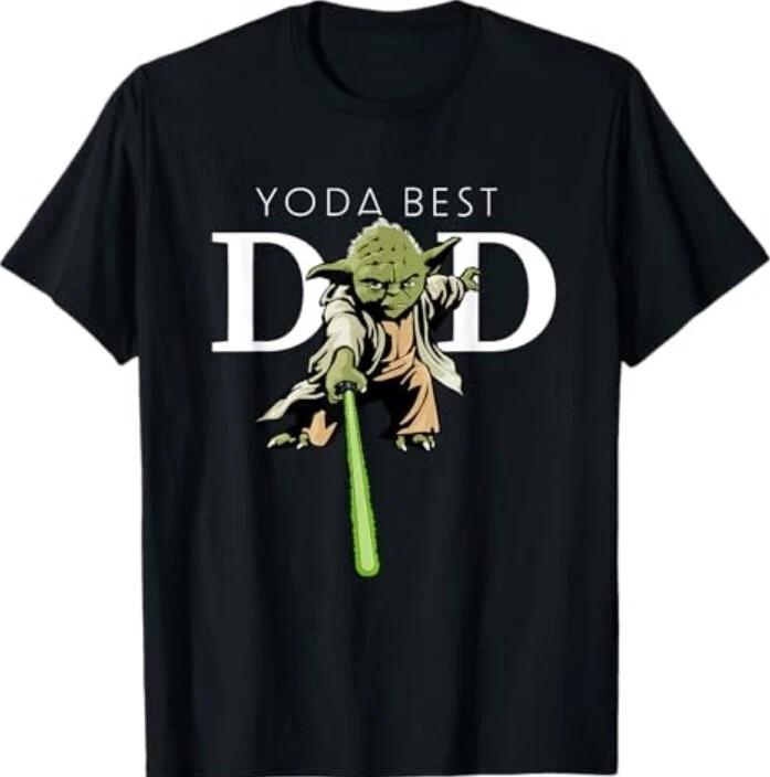 Yoda Lightsaber Best Dad Father s Day T-Shirt 4XL