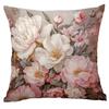 New Retro Old Peony Flower Pillowcase Home Sofa Cushion Pillowcase