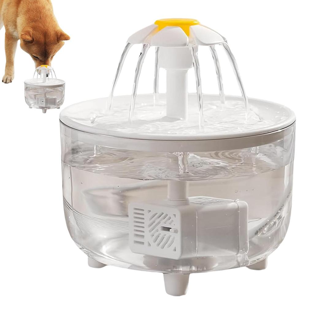 USB Electric Mute 1L Pet Water Fountain Automatic Cat Drink Bowl With Filter For Cats Inside