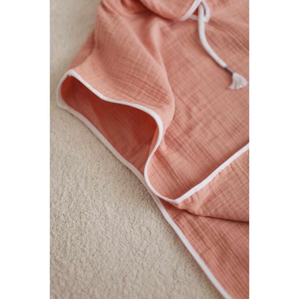 100% Organic Cotton Muslin Poncho - Girls Boys Baby Kids Poncho, Beach Poncho, Bathrobe