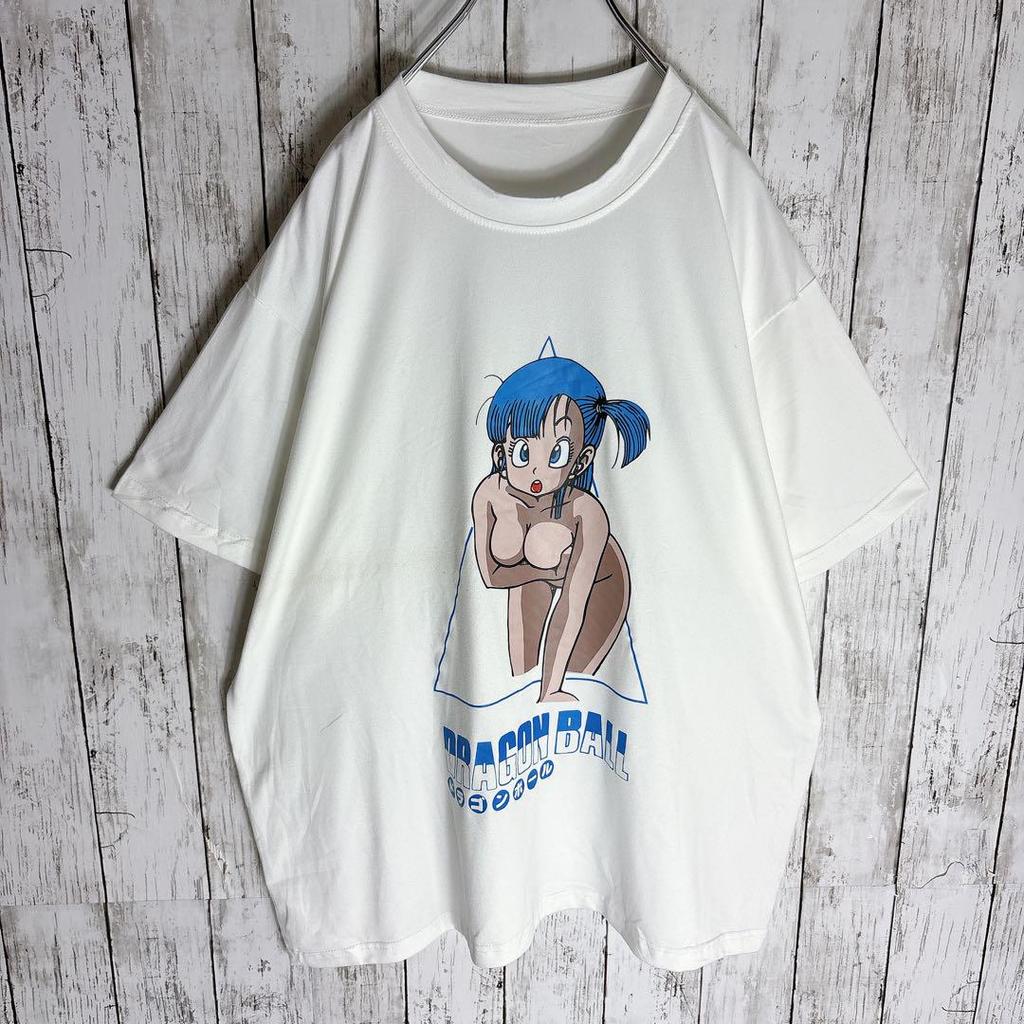 [USED] Dragon Ball Anime T-shirt Bulma Sexy Erotic Akira Toriyama XL Size