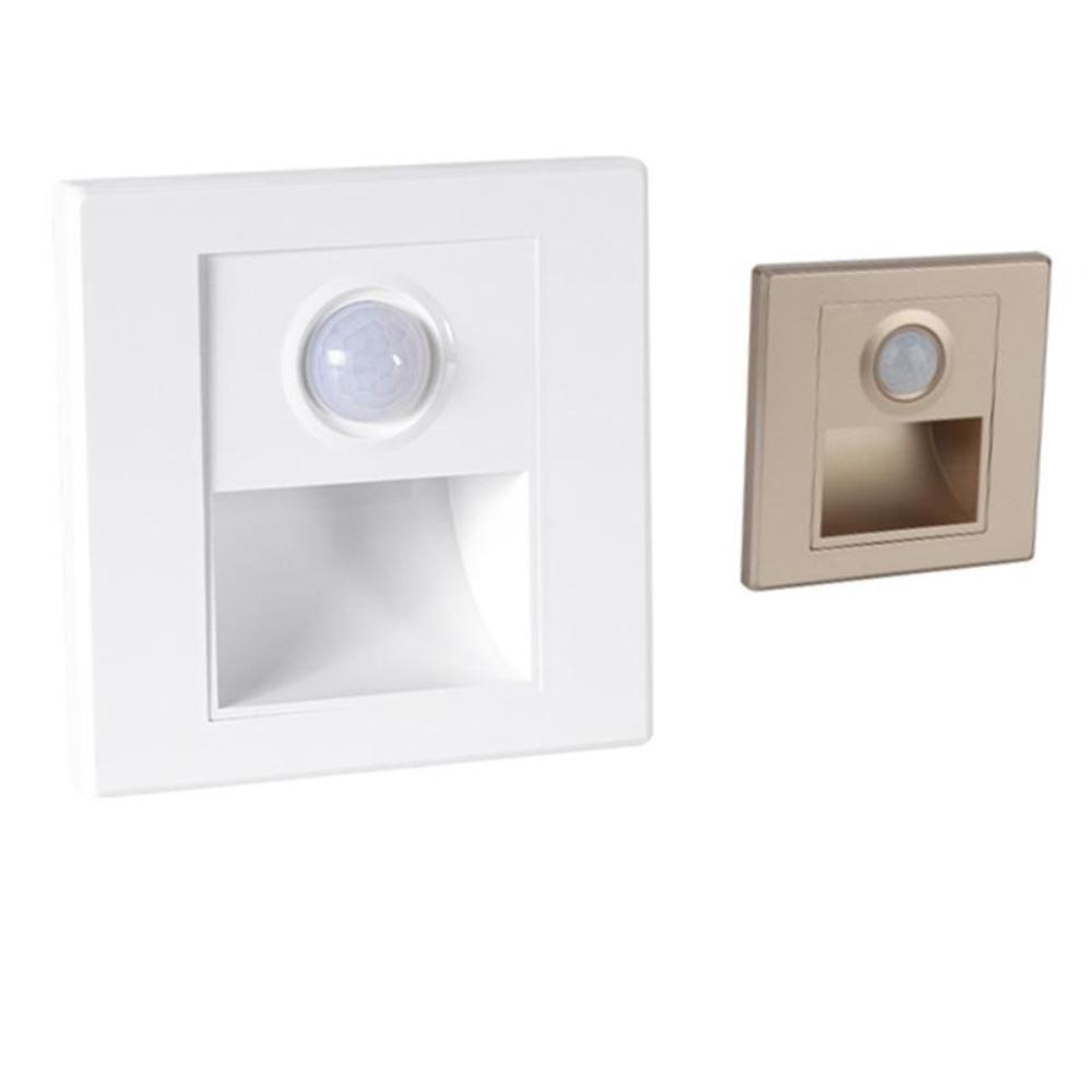 PIR Motion Sensor Wall Lamp Switch Human Body Sensor Footlights  180° Sensor Range for Porch Corridor Corner Stair Lamp