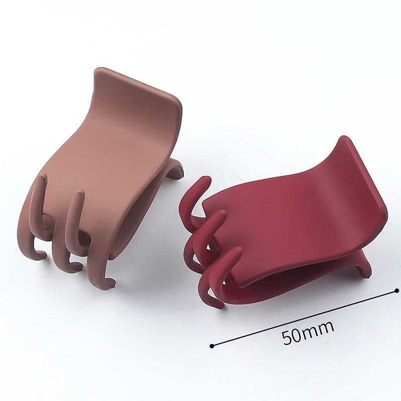 Minimalist Frosted Small Grab Clip Ponytail Hair Clip Versatile Side Hair Clip