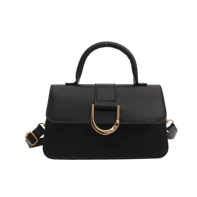 Элегантная ретро-сумочка для женщин 2024 Новая летняя шикарная сумка через плечо Маленький дизайн чёрный