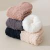 Winter Floor Socks Men Women Warm Plush Home Slipper Socks with Grips Low Cut Anti-Slip Ankle Socks for Indoor Living Room Bedroom