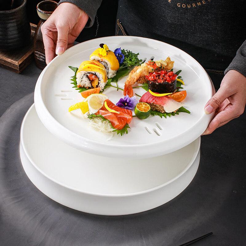 

Creative Ceramic Dry Ice Serving Plate