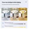 LED RGB Ceiling Fan Light with Remote Control, E27 Base, Dimmable, 360° Rotation for Bedroom