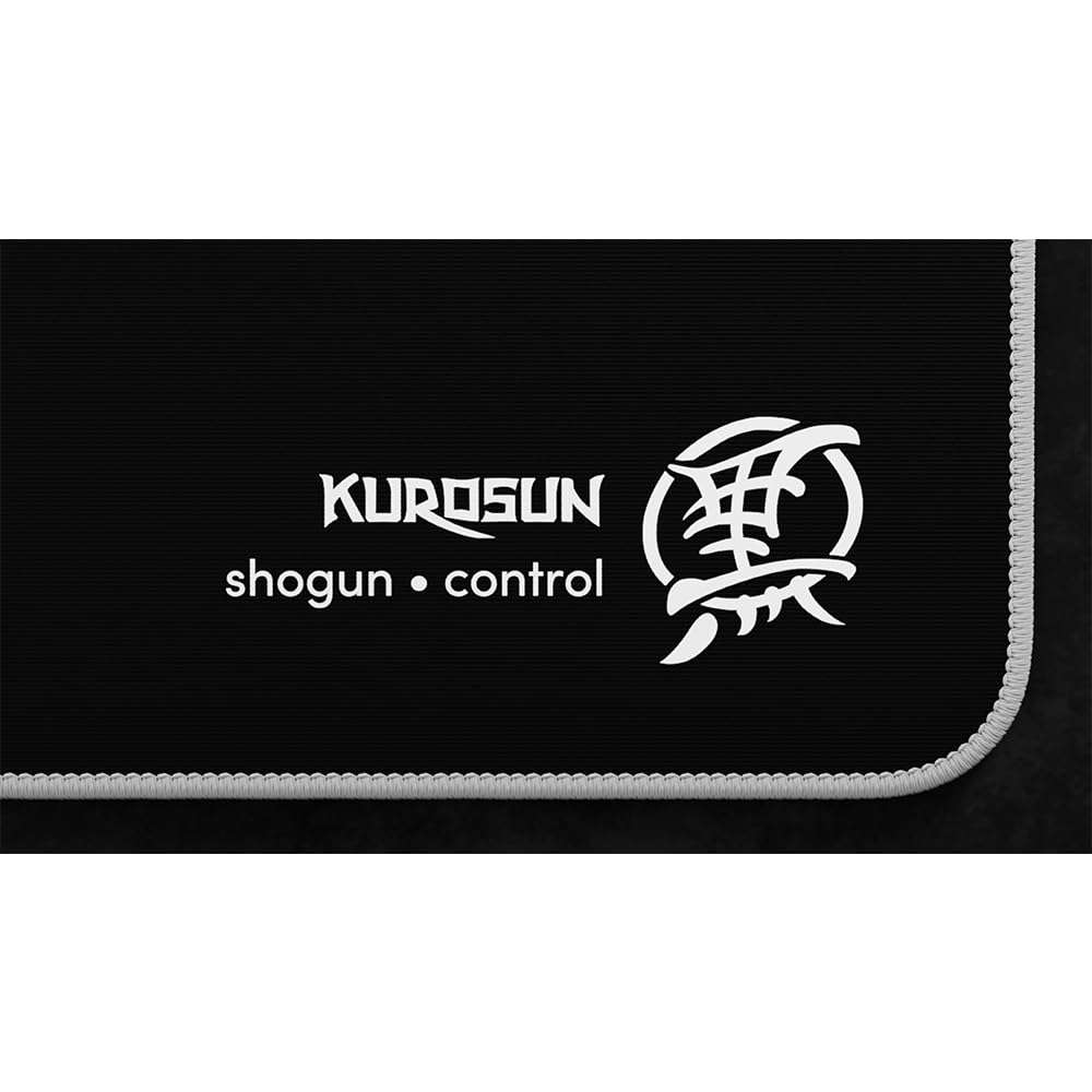 Kurosun Shogun Black Large Gaming Mouse Pad, Cloth Type, Control, FPS, 490 X 420mm, Official Japanese Distributor Warranty