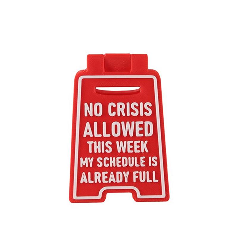 Funny Cat Vomit Caution Sign, Humorous Desk Sign For Cat Lovers Office Decor Unisex Gift For Coworkers Versatile Room Decor