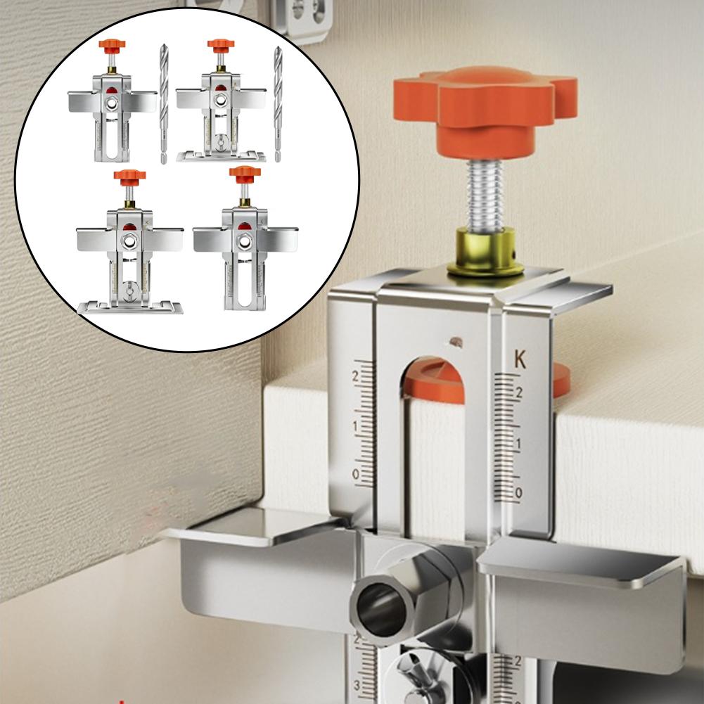 Stainless Steel Door Alignment Jig Kitchen Cabinet Installation No-nail Installation Supports Low-height Doors