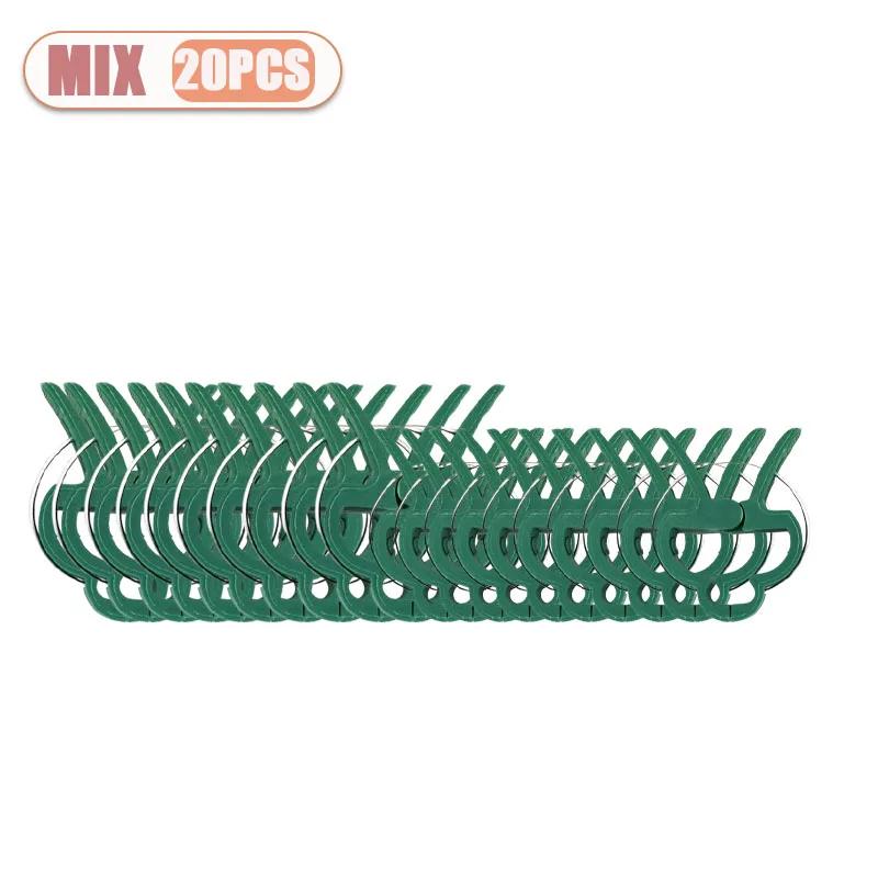 

20-200PC S/L Adjustable Plant Clips Reusable for Flowers Vines Vegetables Tomato Garden Support Essential Gardening Tool Clamps