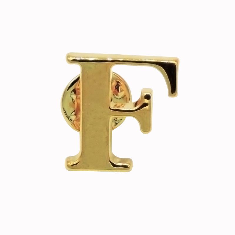 

Унисекс модное имя начальная заглавная буква брошь костюм булавки золотая свадьба высокое качество F