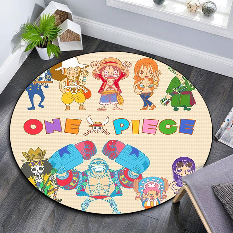 One Piece,Round Area Rug,Carpet Rug for Living Room Bedroom Sofa Playroom Decor,Non-slip Floor Mat